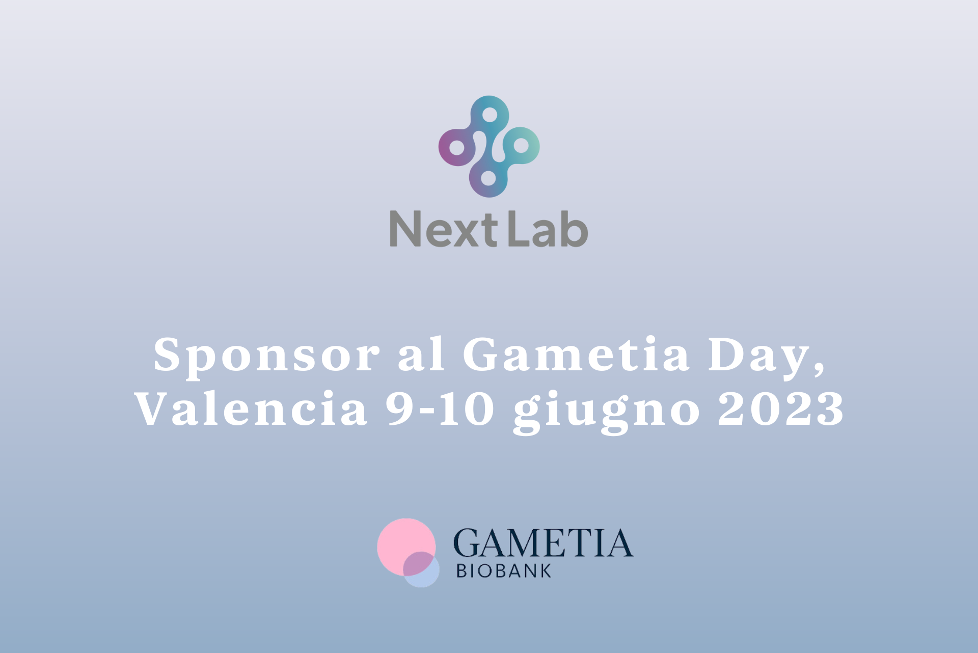 Next Lab sponsor al Gametia Day